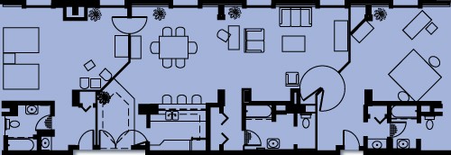 executive suite map – Rosen Centre Hotel